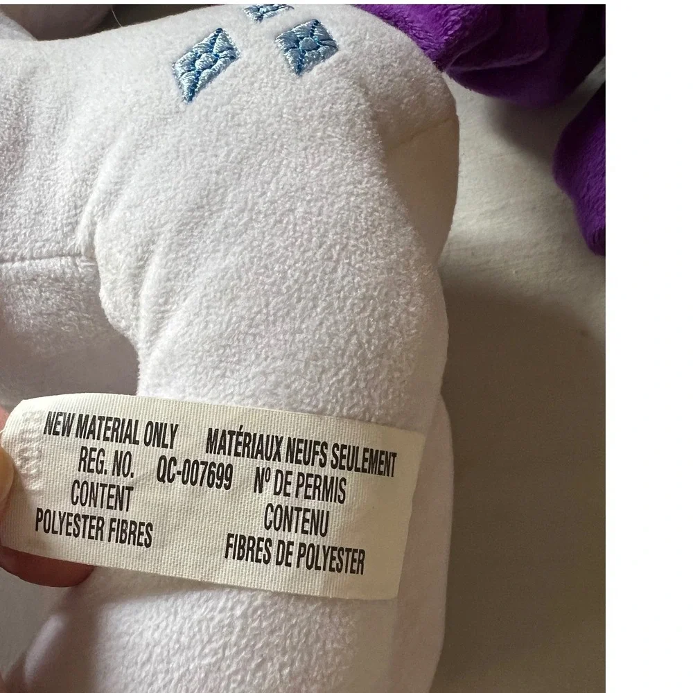 My Little Pony Rarity 15 inch Plush Hasbro 2017 White Purple Unicorn E1815 B9817